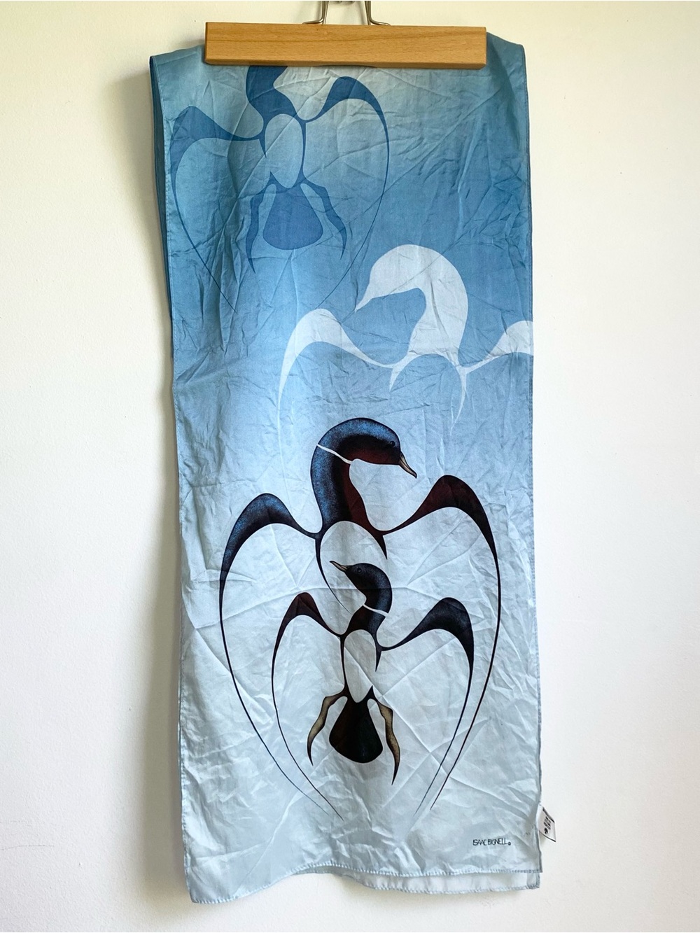 Isaac Bignell “Generations” Silk Bird Scarf